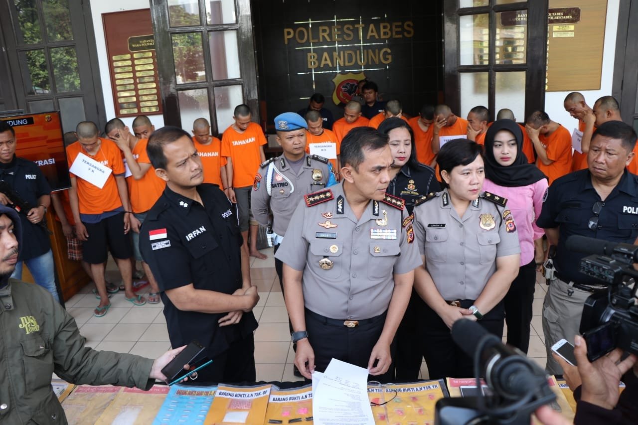 Dua Minggu Satres Narkoba Polrestabes Bandung Tangkap 20 Pelaku