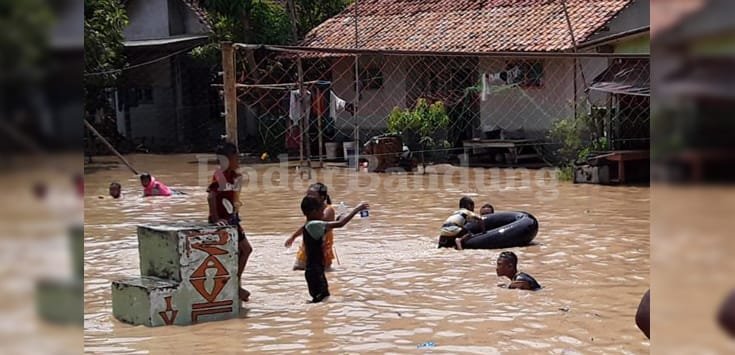 Dua Desa diKabupaten Subang diterjang Banjir