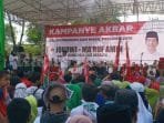 Ma’ruf Amin Sapa Pendukung di Padalarang