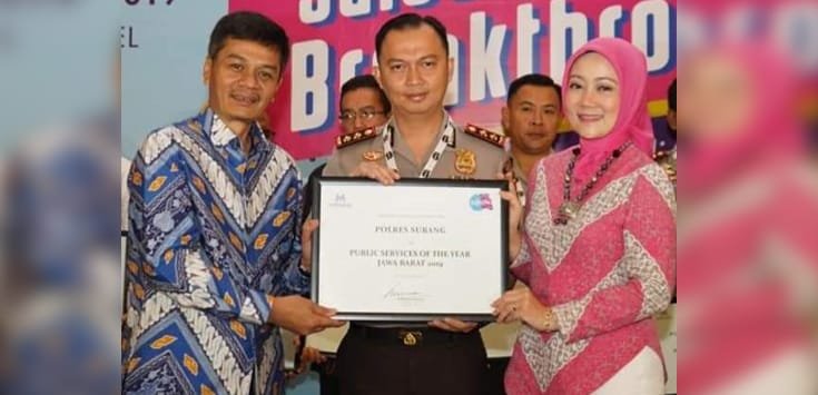 Polres Subang Diganjar Penghargaan