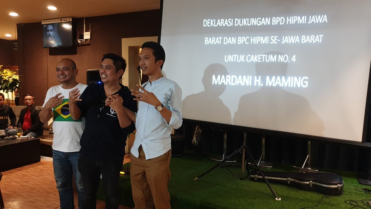 BPD HIPMI Jawa Barat Deklarasikan Dukungan untuk Mardani H. Maming Pimpin HIPMI