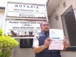 Johan Laporkan Seorang Notaris ke Kepolisian