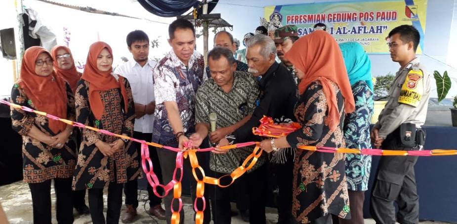 Camat Cimaung Resmikan Gedung Pos PAUD Samiaji Al-Aflah Jagabaya