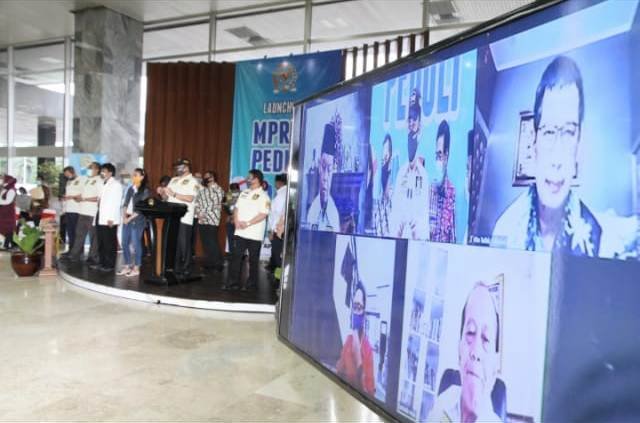 Gandeng Telkomsel, Kitabisa dan Gojek, MPR RI dan BPIP Luncurkan Inisiatif “MPR RI Peduli Lawan COVID-19”