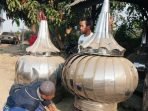 Pandemi Covid-19 Pengaruhi Usaha Pembuatan Kubah Masjid