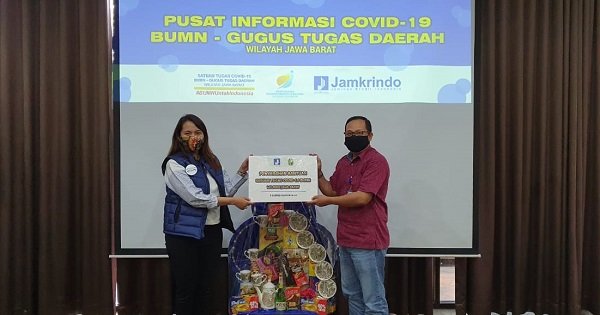 Jamkrindo Salurkan Bantuan Penanganan Covid-19 di Bandung