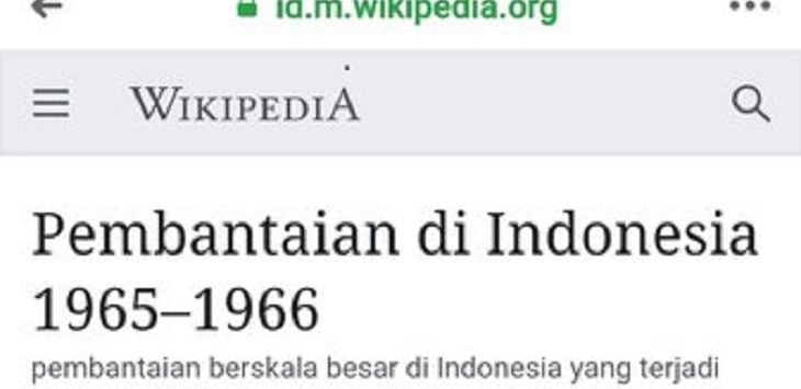 Inikah Identitas Penyunting Artikel Menyesatkan Soal PKI di Wikipedia?