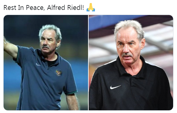 Alfred Riedl Meninggal di Usia 70 Tahun karena Penyakit Kanker