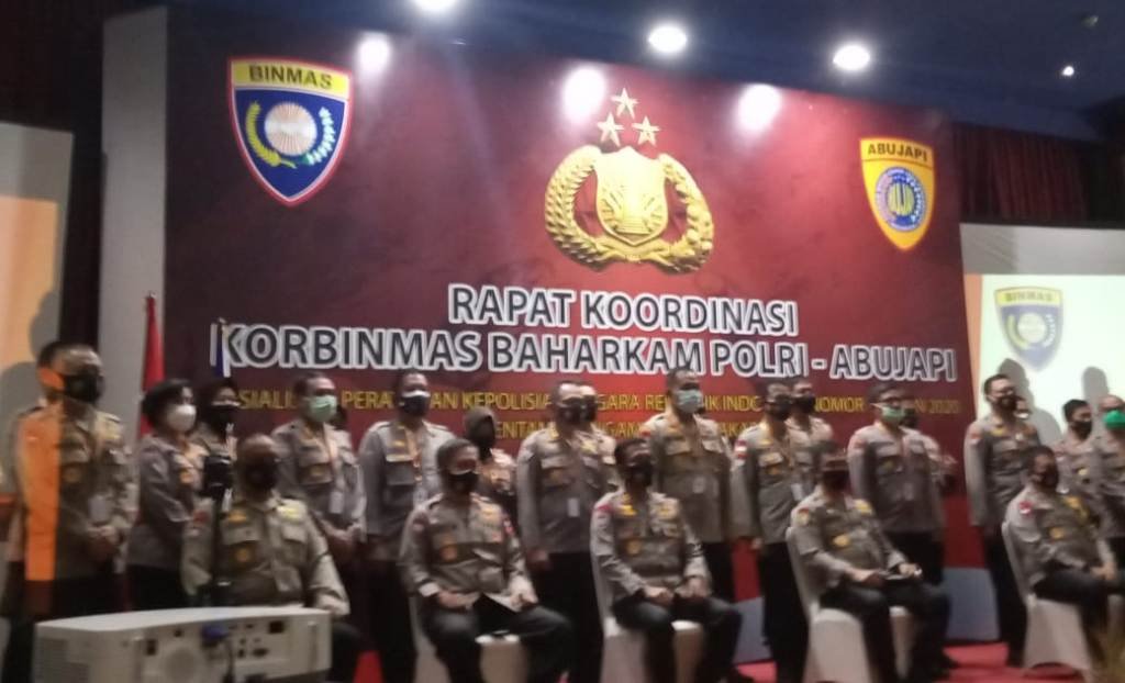 Korbinmas Baharkam Polri dan Abujapi Gelar Rakor dan Sosialisasi Perpol Nomor 4