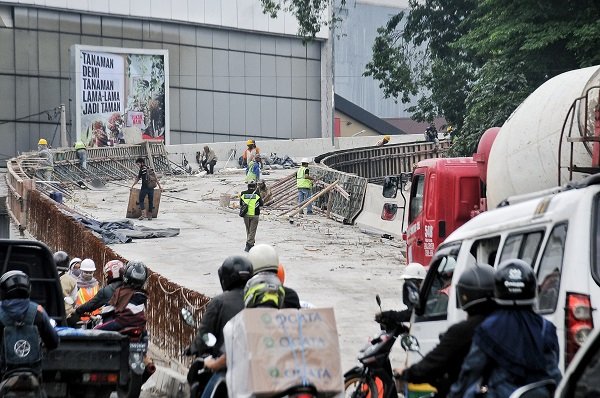 Pembangunan Flyover Jalan Jakarta-Supratman Sudah 90 Persen