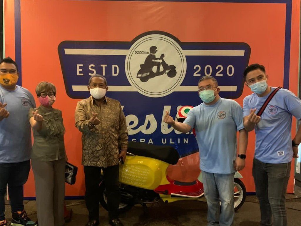 VESLIN, Komunitas Vespa Matic Bandung yang Dinamis dan Selalu Berbagi