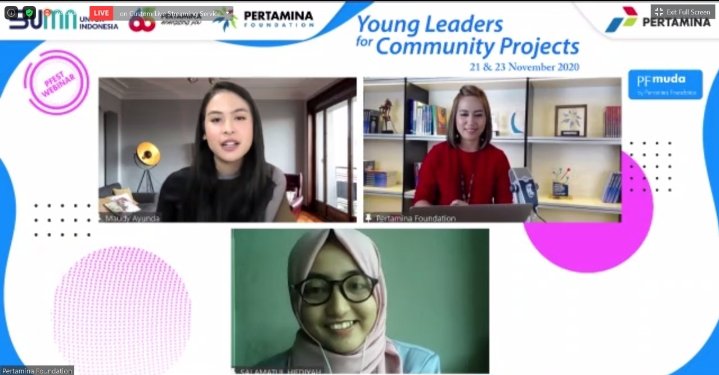 Dukung Young Leaders yang Peduli Isu Sosial dan Lingkungan, Pertamina Foundation Hadirkan Maudy Ayunda dalam Webinar PFMuda