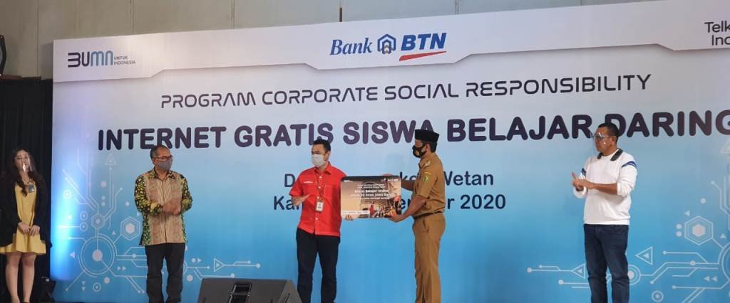 Telkom Dukung BTN Beri Bantuan Internet Gratis kepada Pelajar di 30 Desa
