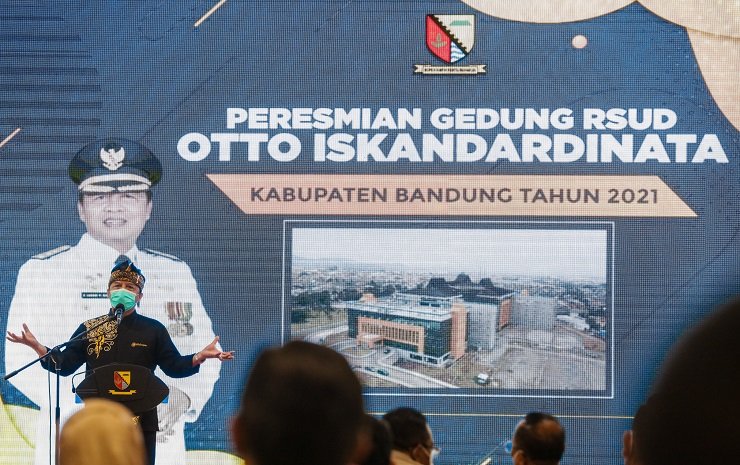 Bupati Bandung Dadang Naser Resmikan RSUD Otto Iskandardinata