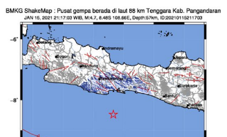 Gempa Guncang Pangandaran, Terasa hingga Tasikmalaya dan Banjar