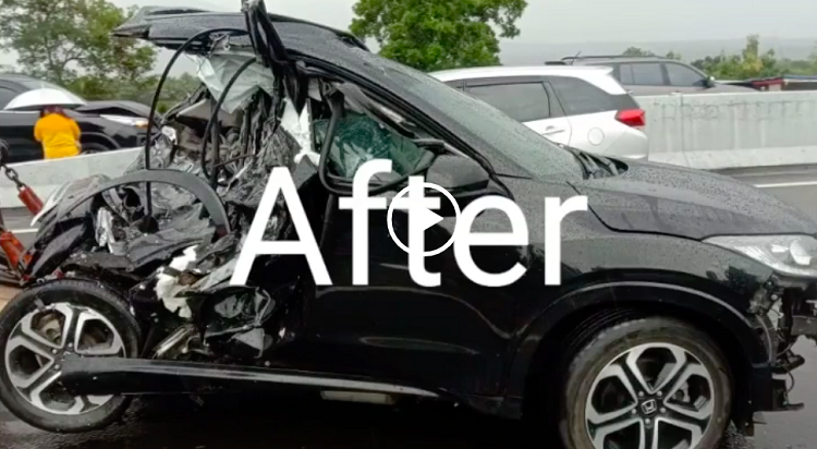 Hancur Parah, Kondisi Mobil Mendiang Chacha Sherly Usai Tabrakan yang Renggut Nyawanya