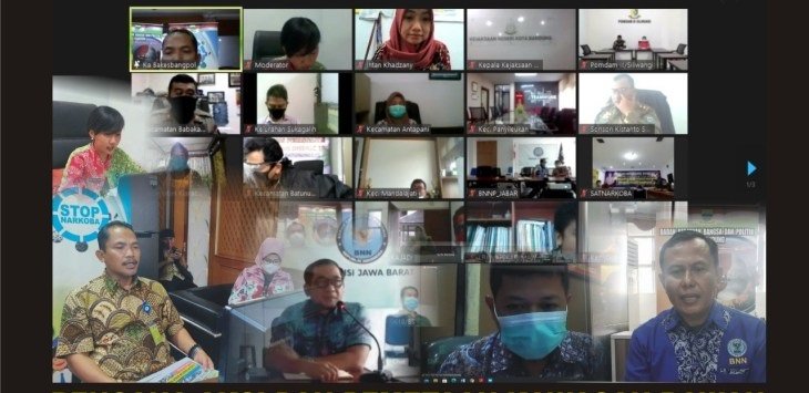 P4GNPN Kota Bandung Gelar Rapat Pemetaan Kawasan Rawan Penyalahgunaan dan Peredaran Gelap Narkoba