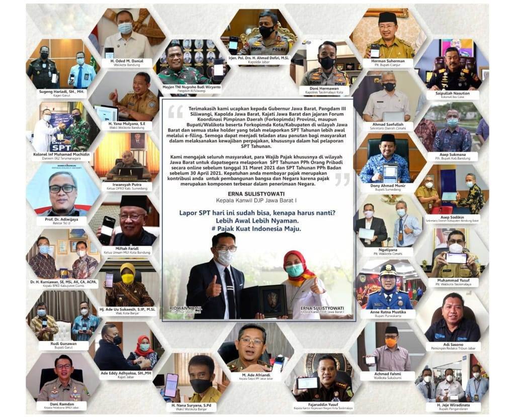 Kanwil DJP Jawa Barat I Apresiasi Forkopimda Jabar