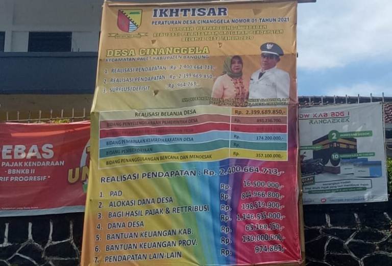 Pemdes Cinanggela Tepis Tudingan Penyalahgunaan Anggaran