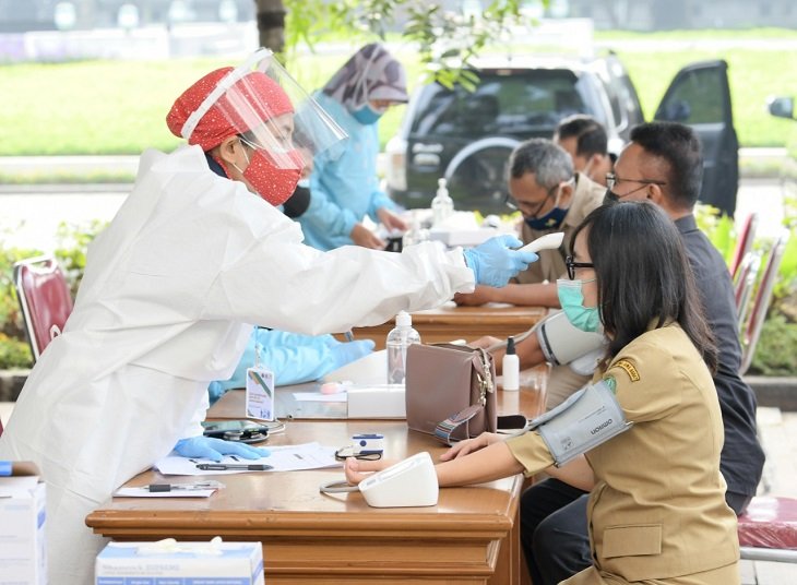 Gedung Sate Mulai Digunakan Vaksinasi Covid-19 ASN