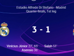 Hasil Real Madrid vs Liverpool di Perempatfinal Liga Champions: Skor 3-1