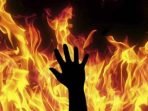 Terlibat Cekcok, Sopir Angkot Disiram Bensin Lalu Dibakar Hidup-hidup