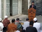 Warga RW 08 Kelurahan Pasirlayung Sholat Idul Fitri dengan Prokes