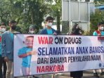 Pelajar dan Mahasiswa di Bandung Serukan Perang Terhadap Narkoba
