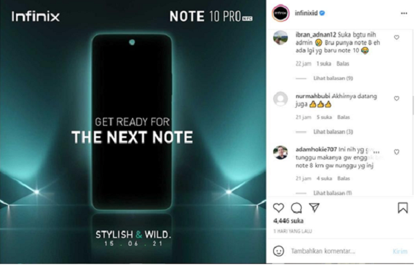 Sempat Ditunda, Ini Tanggal Peluncuran Infinix Note 10 Pro NFC