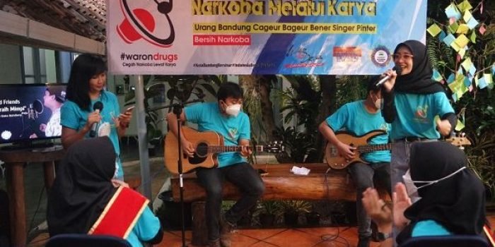 Perang Melawan Narkoba, BNN Kota Bandung dan Mahasiswa Serta Pelajar Kolaborasi Inovasi P4GN