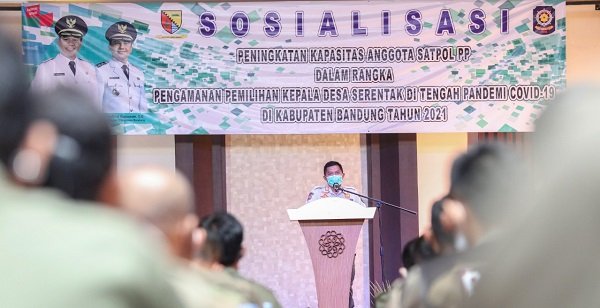 Bupati Bandung Ajak Satpol PP Amankan Pilkades Serentak 2021