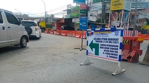 PPKM Darurat: Jalan Raya Padalarang Disekat, Cek Lokasinya