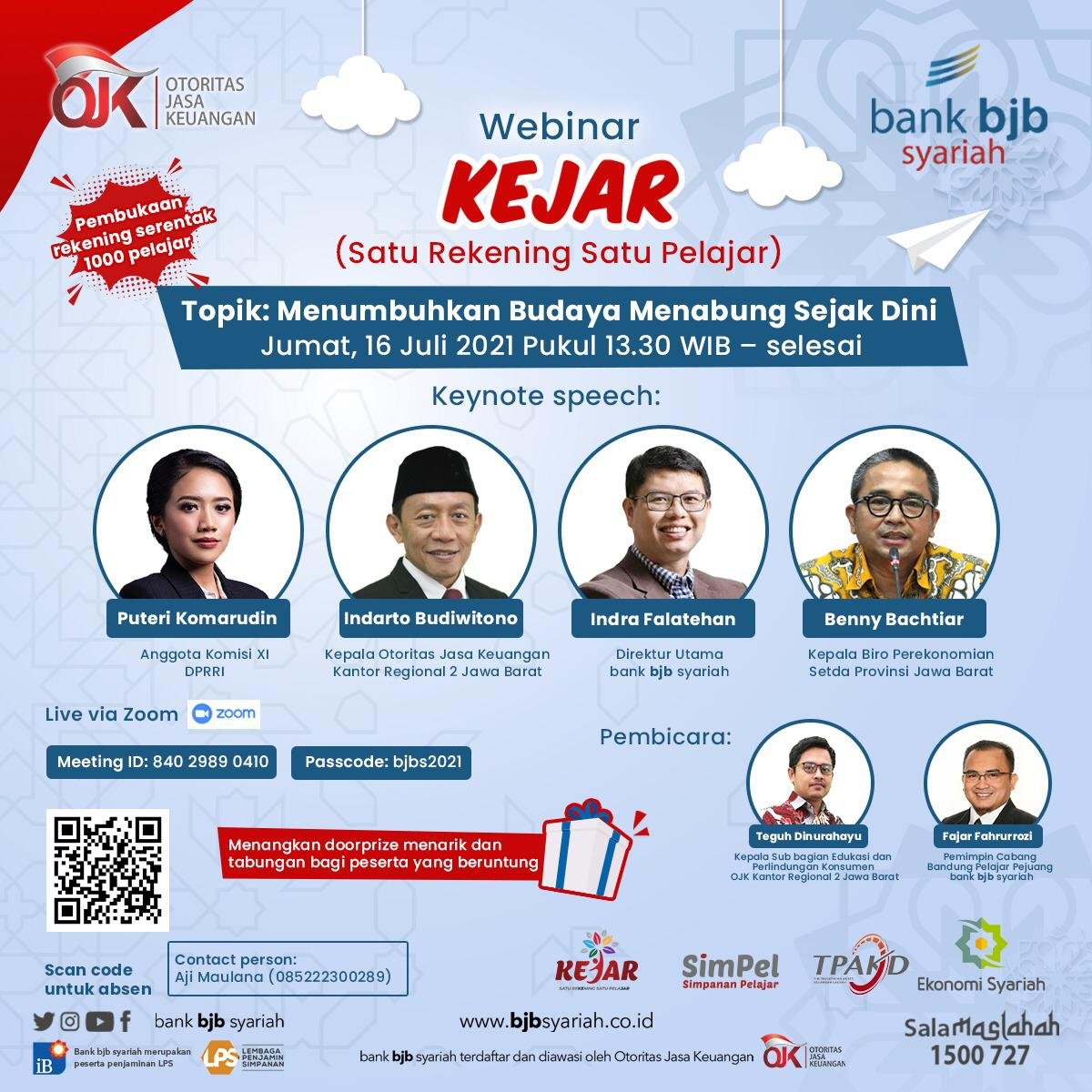 KEJAR Tumbuhkan Budaya Menabung Sejak Dini