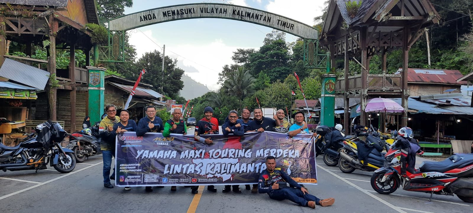 Cara Unik Komunitas MAXi Yamaha Sambut HUT RI ke 76