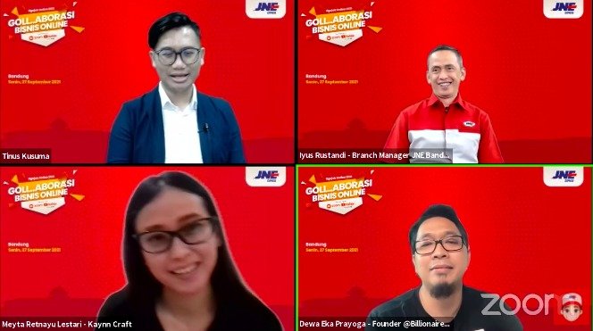 Dorong UKM Bandung Go Digital, JNE Hadirkan Goll..Aborasi Bisnis Online