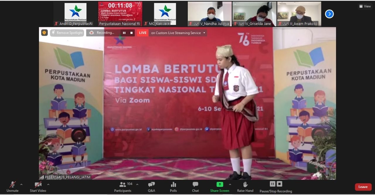 Pelangi Raih Juara Pertama Lomba Bertutur SD/MI Tingkat Nasional 2021