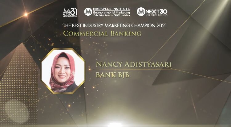Direktur Komersial & UMKM bank bjb Raih Penghargaan Industry Marketing Champion West Java 2021