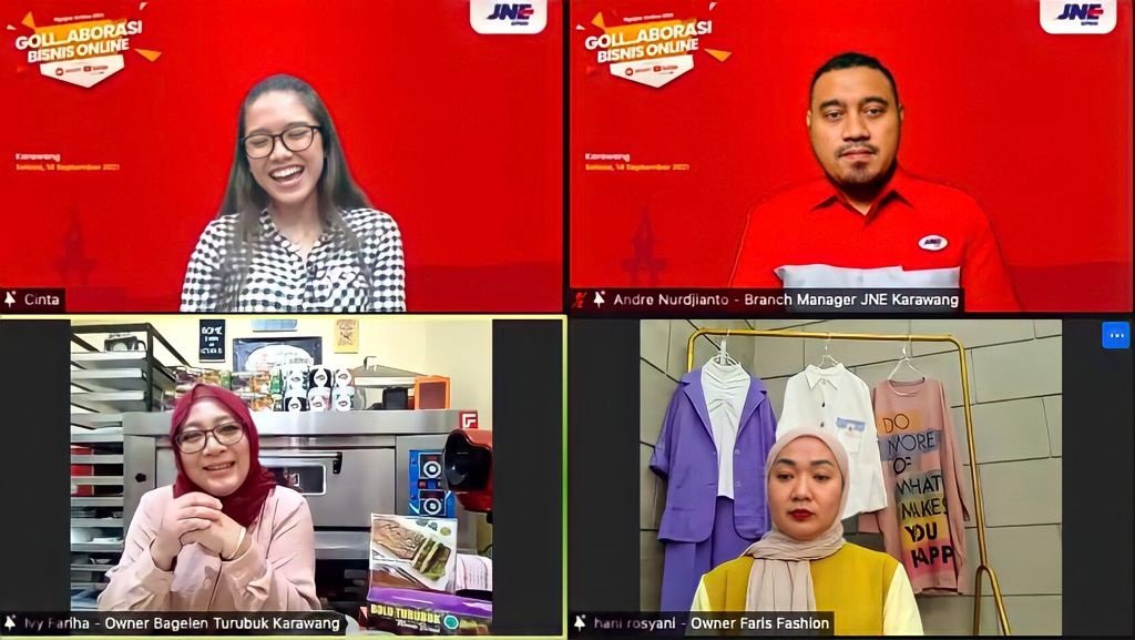 Dorong UKM Masuk Pasar Digital, JNE Karawang Hadirkan Goll..Aborasi Bisnis Online