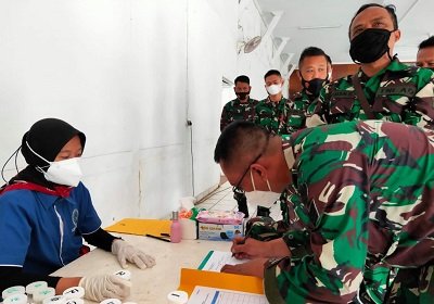 TNI AD Gandeng BNN Kota Bandung Tes Urine 40 Prajurit Gupusmu I