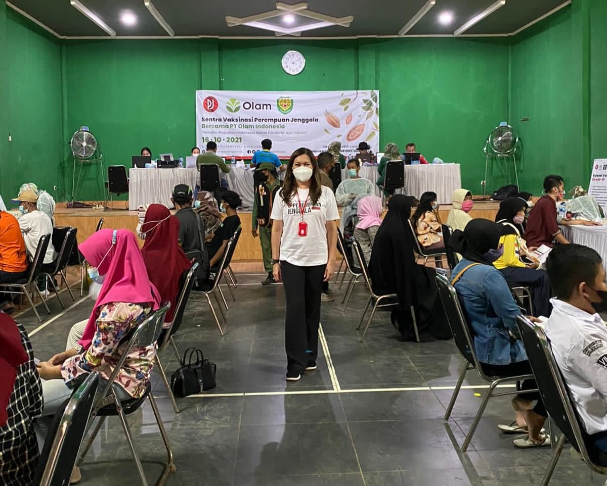 Kolaborasi Jenggala-PT Olam-Kodam Siliwangi Gelar Vaksinasi