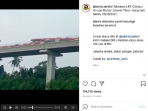 Kereta LRT Tabrakan di Munjul Cibubur