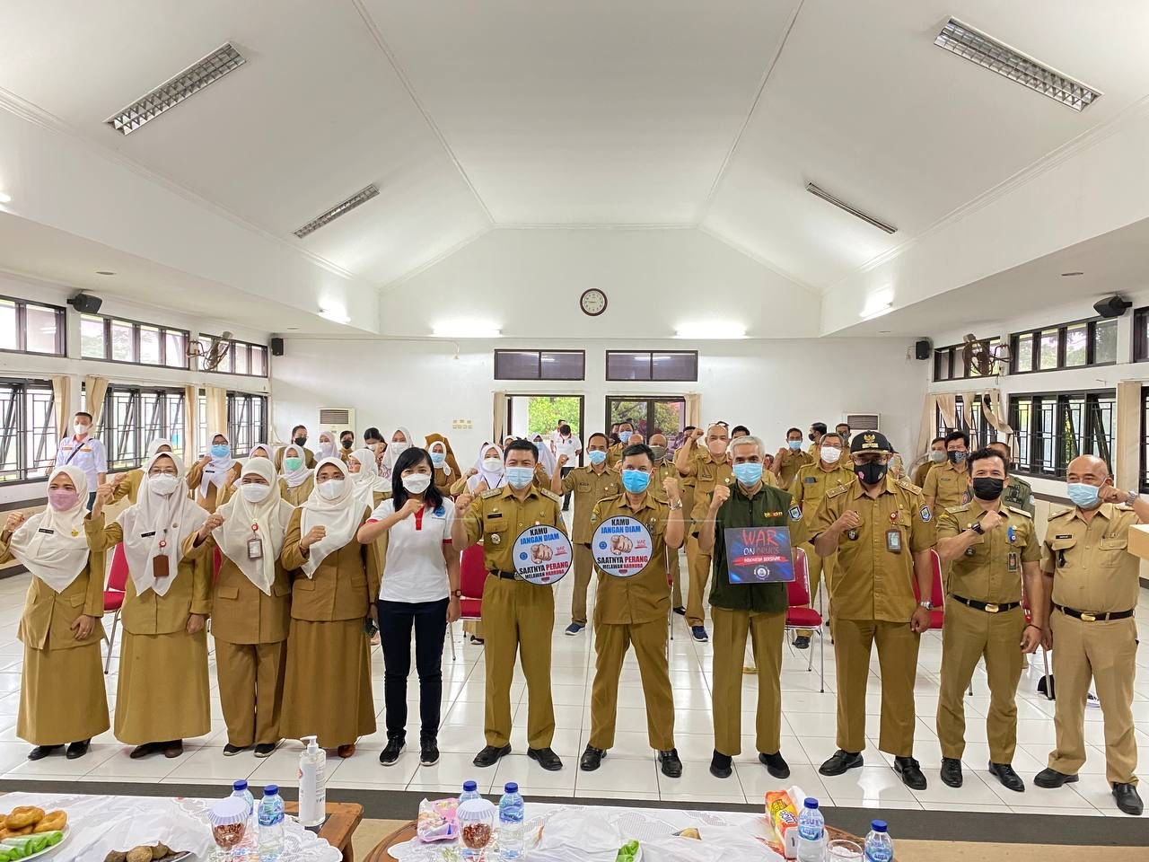 Tim Terpadu P4GNPN Sosialisasi KIE P4GN dan Tes urine ASN Kecamatan Gedebage Kota Bandung