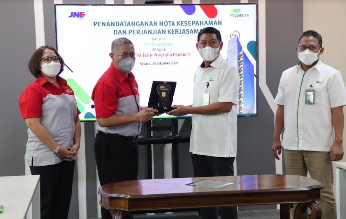 Pegadaian Gandeng JNE untuk Memperluas Akses Masyarakat terhadap Produk dan Layanan