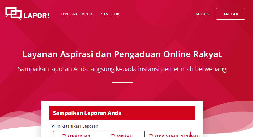 Warga Bisa Adukan Pelayanan Publik Pemda via SP4N-LAPOR!