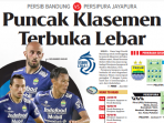 Persib vs Persipura: Puncak Klasemen Terbuka Lebar