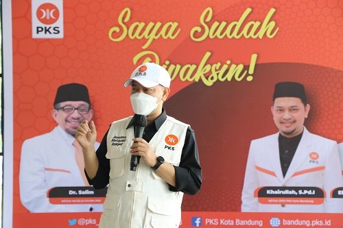 Gelar Vaksinasi Massal Dosis Kedua, PKS Kota Bandung Ingin Herd Immunity Segera Terwujud