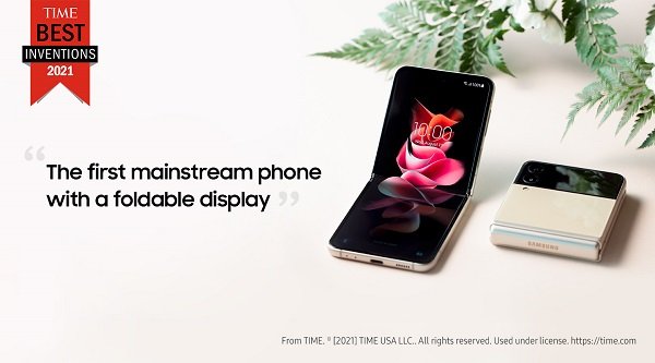 TIME Menobatkan Galaxy Z Flip3 5G Salah Satu Penemuan Terbaik di 2021