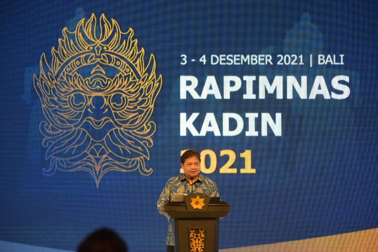 Tingkatkan Investasi, Menko Airlangga Dorong Kadin Manfaatkan Presidensi G20 Indonesia