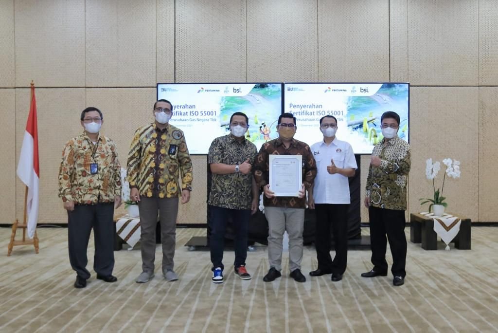 Maksimal Layani Pelanggan, Subholding Gas Pertamina Raih ISO 55001