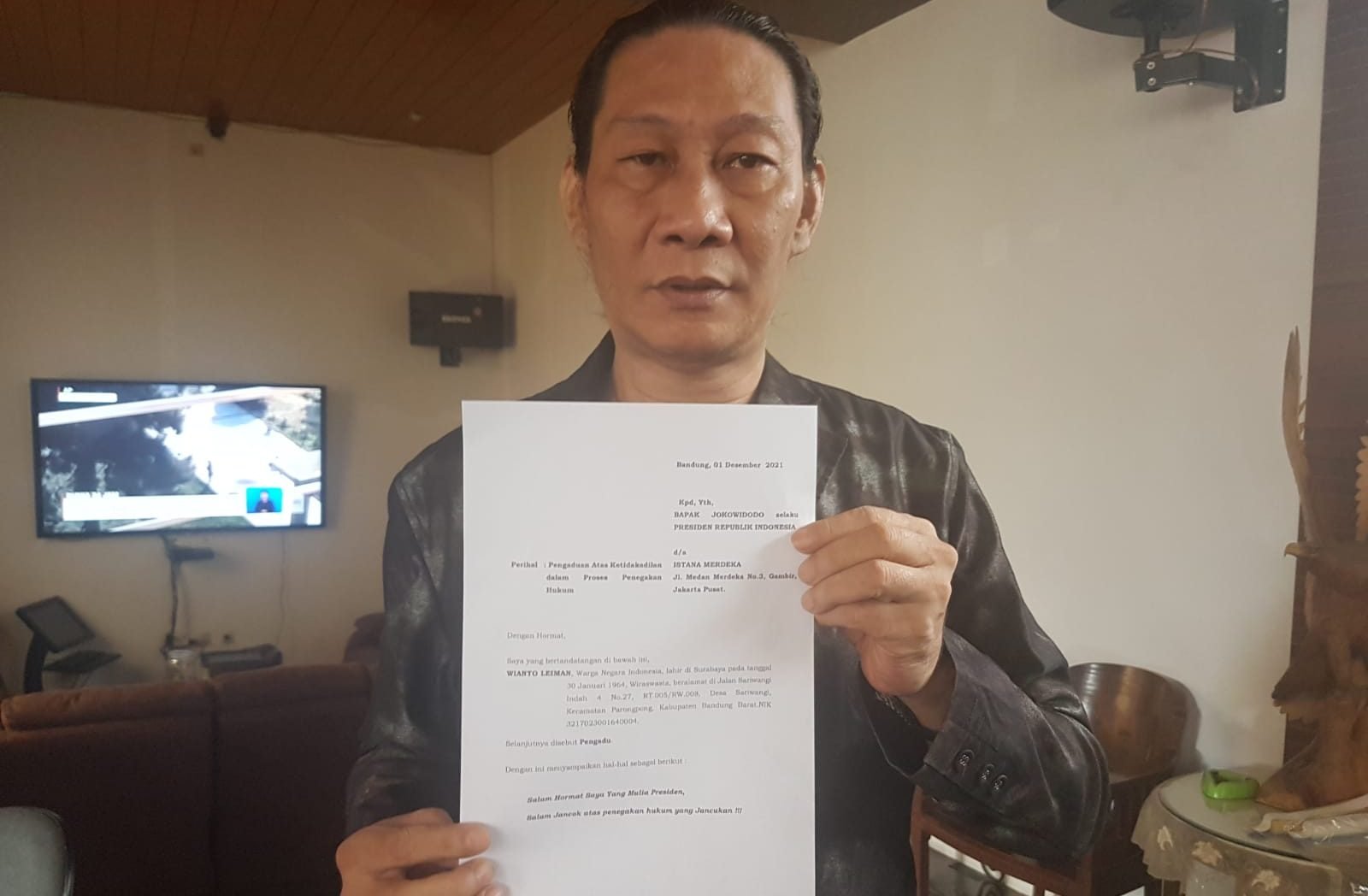 Mengadu Lahan Diserobot, Warga KBB Kirim Surat ke Presiden Jokowi